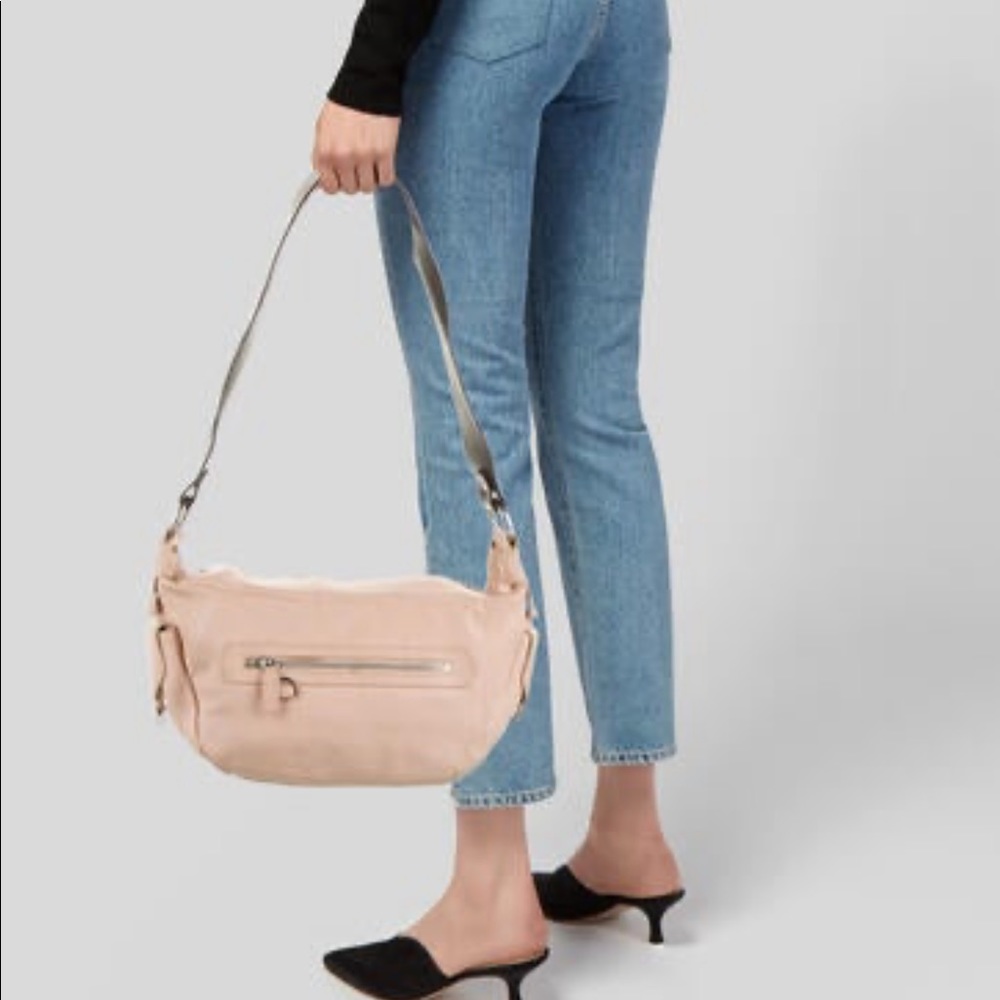 Giorgio Armani Grained Leather Shoulder Bag